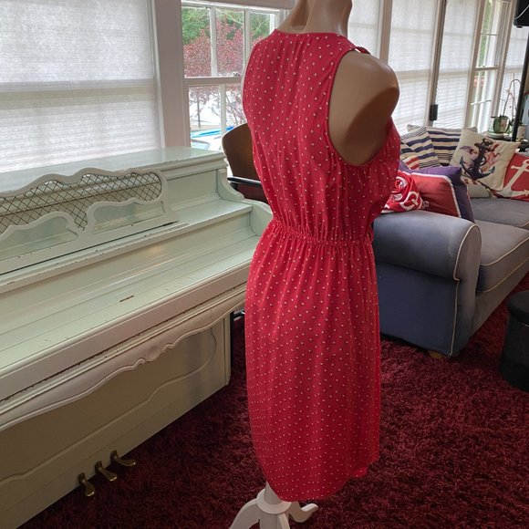 Fossil Silk Sleveeless Tie-Waist Button Down Dress - Picture 6 of 14